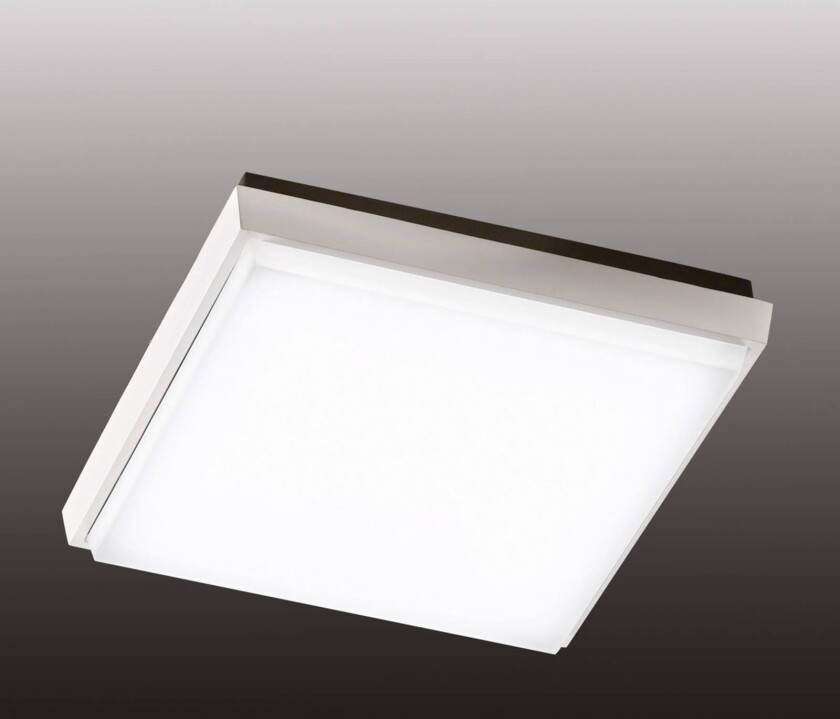 LED utendørs taklampe Desdy, 24 x 24 cm, hvit