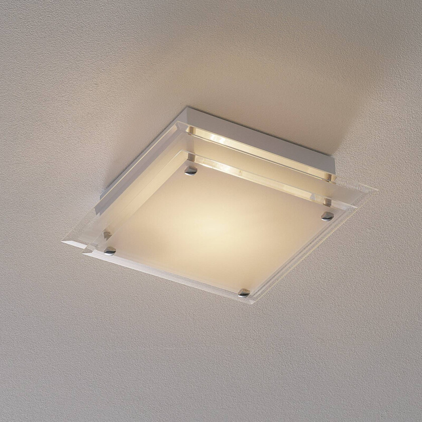 Elegant Maggie taklampe i glass 30 x 30 cm