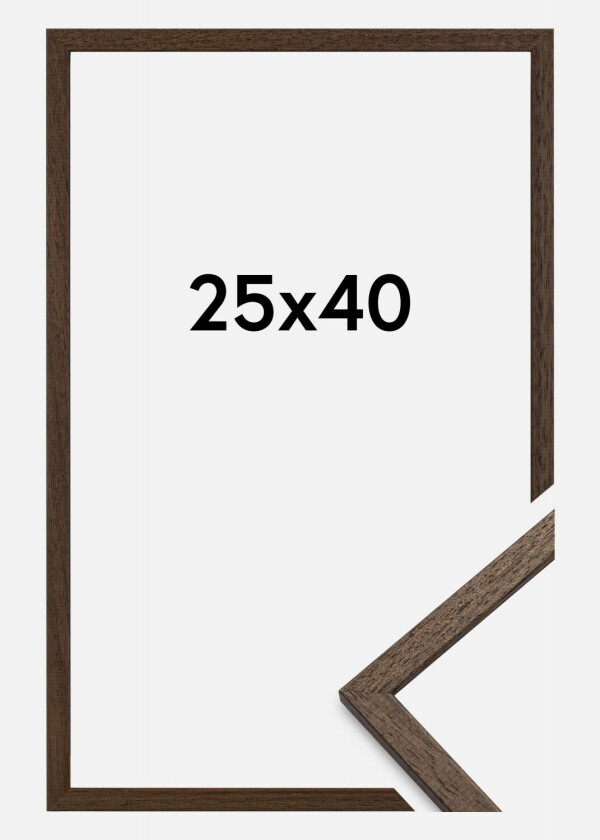 Ramme Edsbyn Akrylglass Valnøtt 25x40 Cm