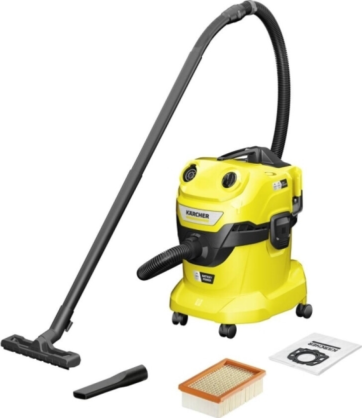 Home & Garden Wd 4-18 Dual V-20/22 1.628-600.0 Batteridrevet Våd-/Tørsuger 380 W 20 L Uden Batteri, Uden Oplader, Trådløs