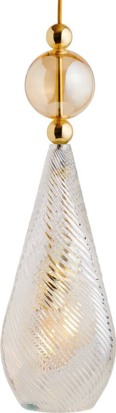 EBB & FLOW Smykke L gull krystallvirvel gull-røyk