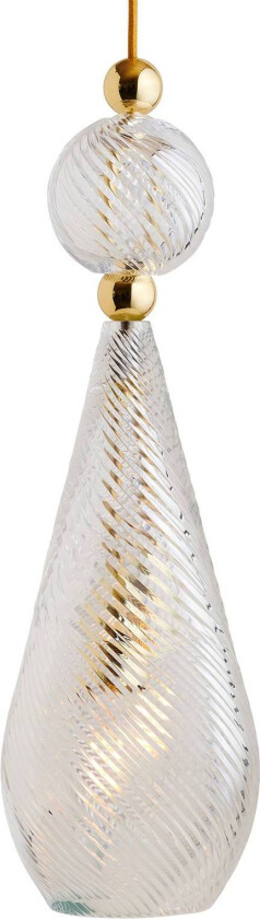 EBB & FLOW Smykke L krystallvirvel i gull