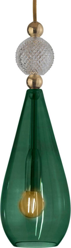 EBB & FLOW Smykke M gull krystalsjekkball efeu