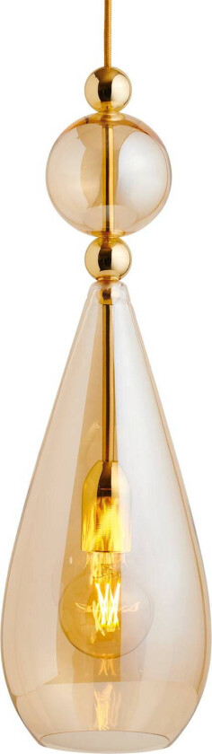 EBB & FLOW Smykke L pendellampe gull gull-røyk