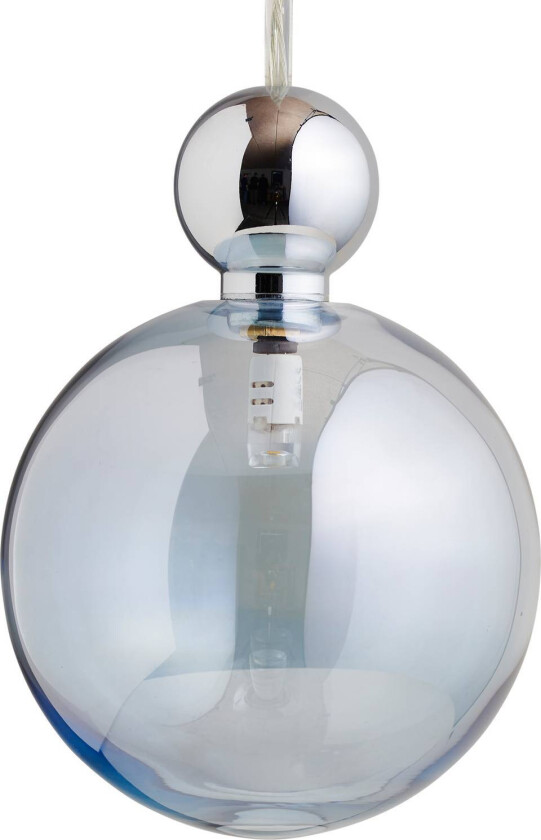 EBB & FLOW Uva L hengelampe, ball sølv, topas