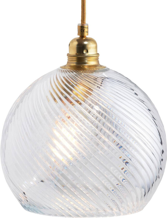 EBB & FLOW Rowan hengelampe gull/krystall Ø 22 cm