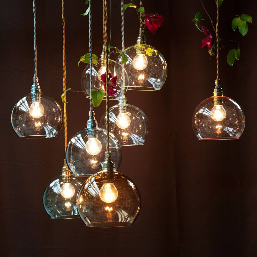 EBB & FLOW Rowan hengelampe rosé-gull Ø 28cm