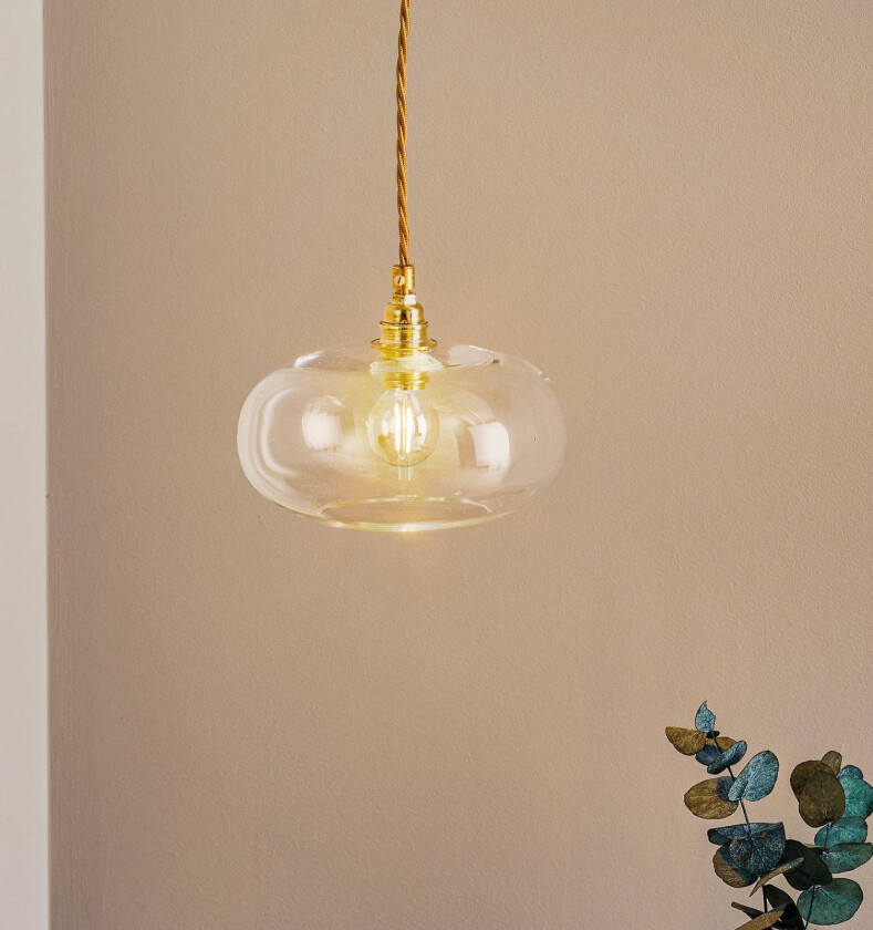 EBB & FLOW Horizon glasspendellampe klar Ø 21 cm