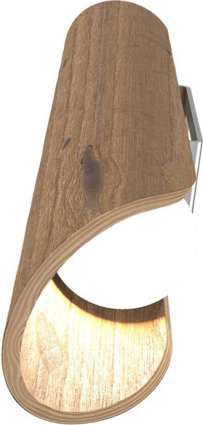 LED-vegglampe Colombia, askeik natur