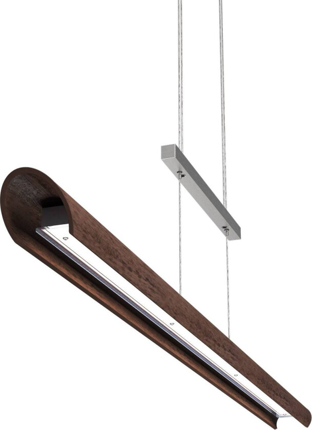 LED-pendellampe Colombia S, valnøtt