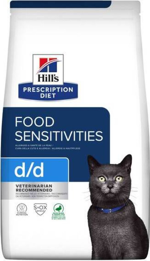 Hill’s Prescription Diet Feline d/d Food Sensitivities Duck & Green Peas (1,5 kg)