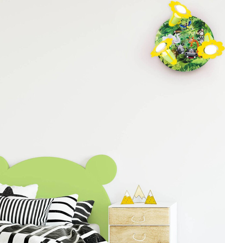 Rondell vegglampe for dyreliv