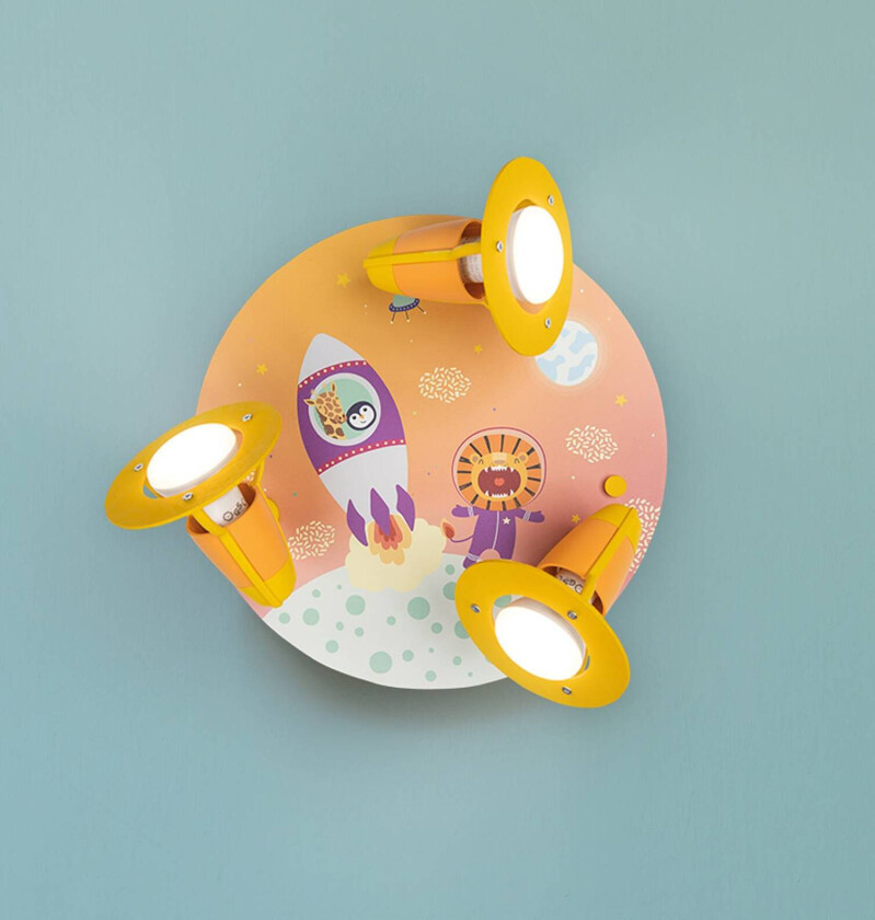 Rondell Escape taklampe, oransje, tre pærer