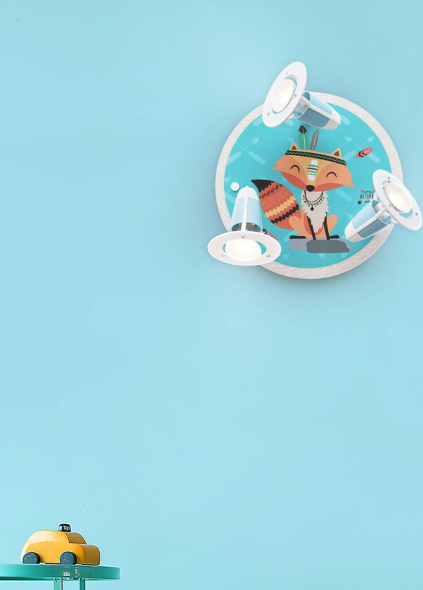 Taklampe Little Indians, Rev Filip, turkis