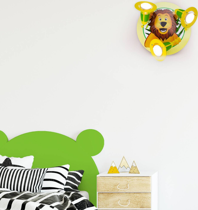 Vegglampe Løve til barnerom