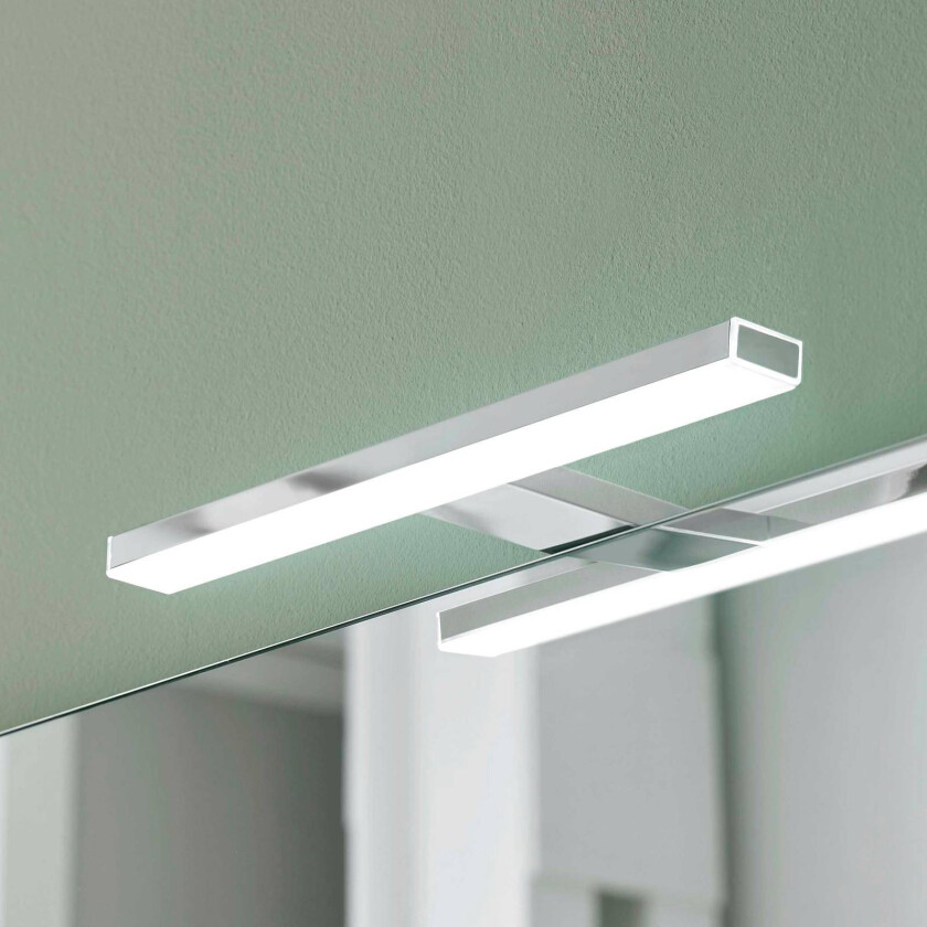 Esther 2 LED-speilbelysning, krom, 28 cm