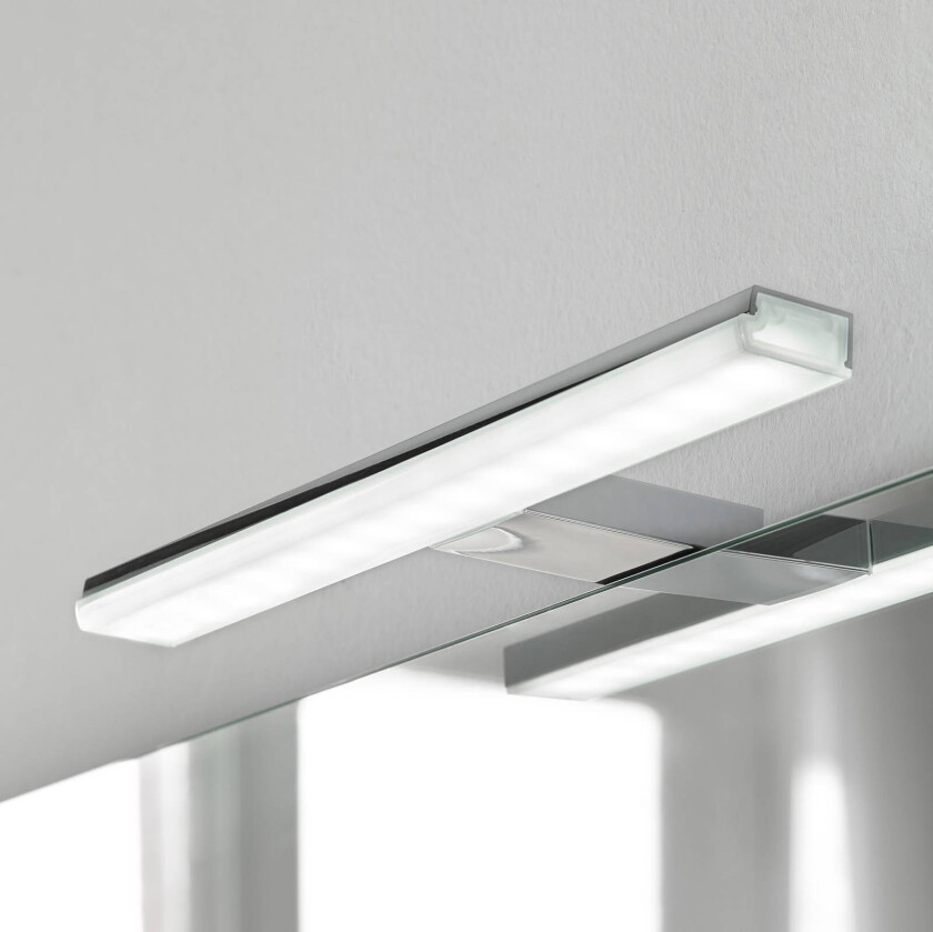 LED-speilbelysning Pandora, krom, bredde 20,8 cm