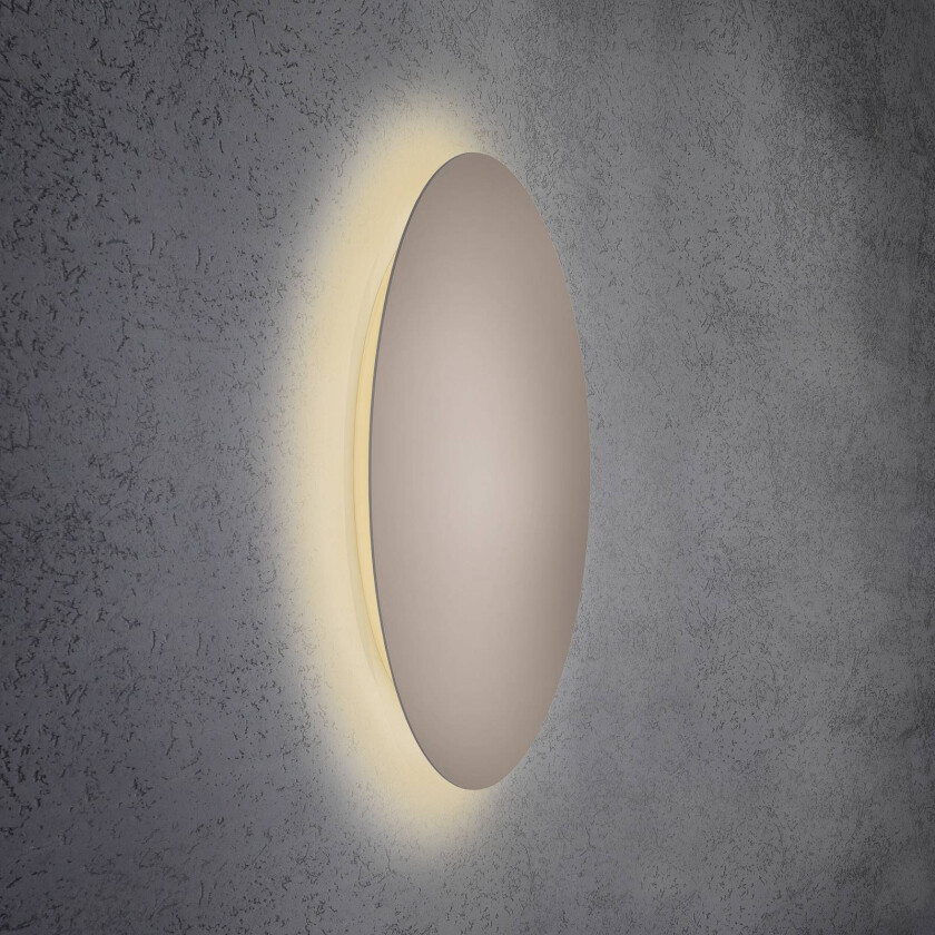 Blade LED-vegglampe, taupe, Ø 79 cm