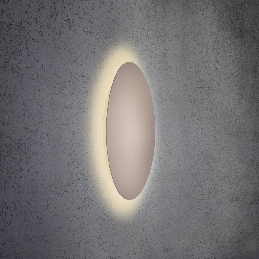 Blade LED-vegglampe, taupe, Ø 59 cm