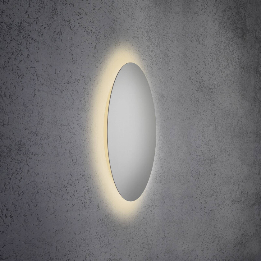 Blade LED-vegglampe, matt sølv, Ø 59 cm