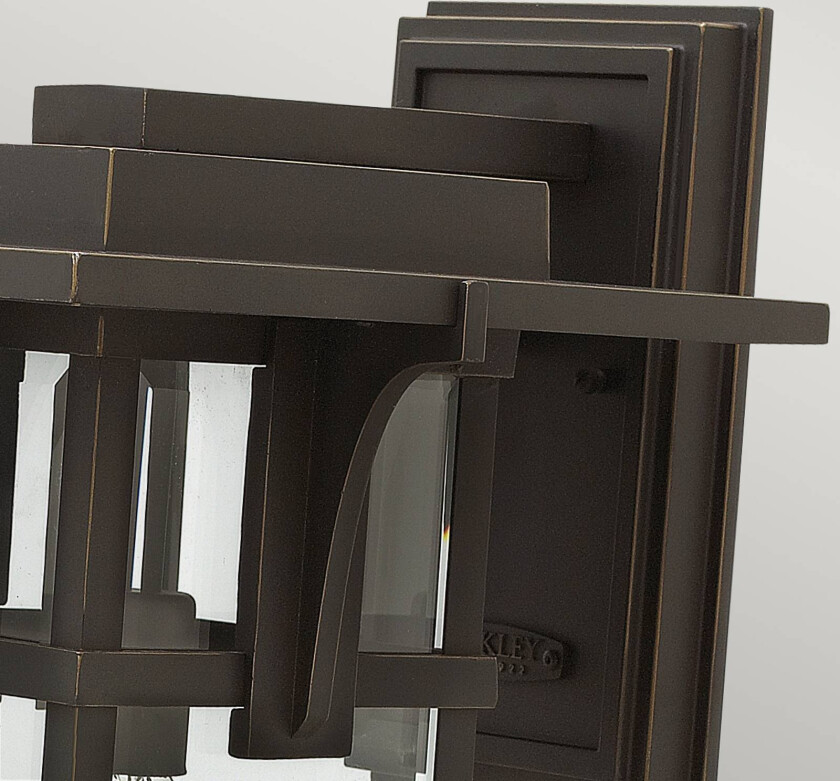 Utendørs vegglampe Manhattan L, bronse