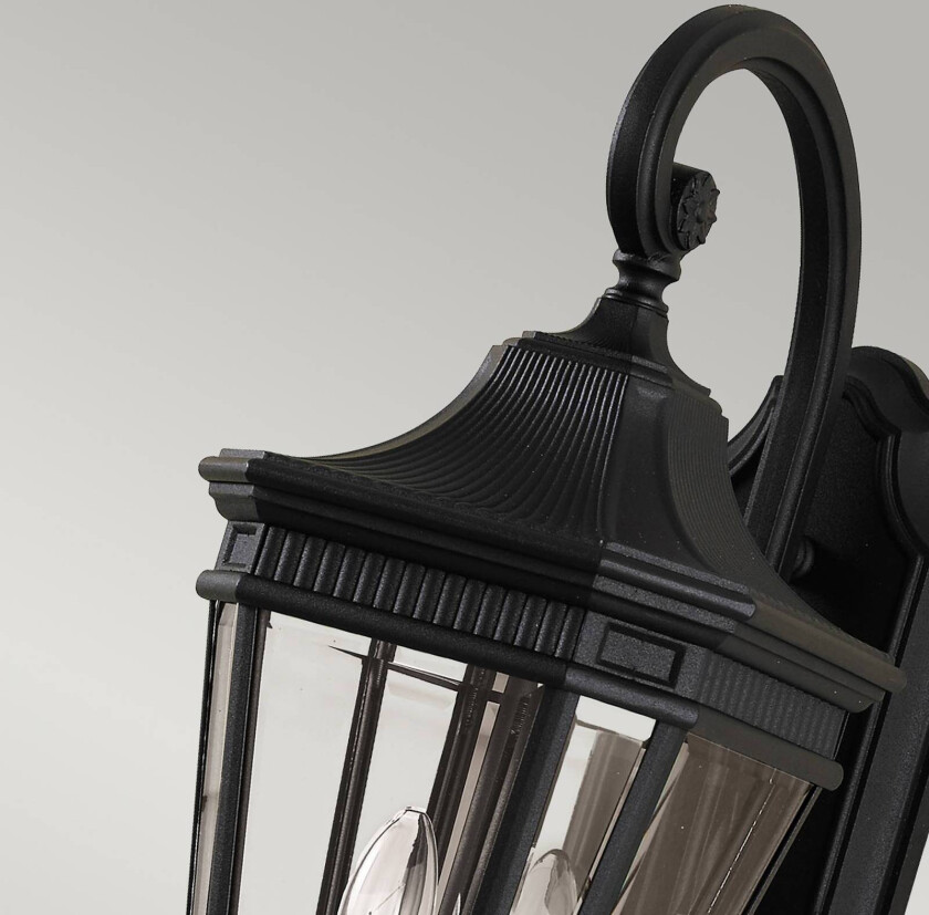 Cotswold Lane utendørs vegglampe svart 52,1cm