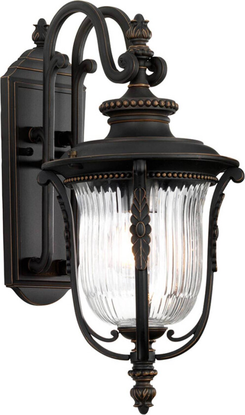 Utendørs vegglampe Luverne, Ø 22,9 cm