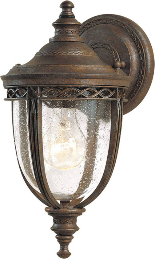 English Bridle vegglykt IP44 Ø 16,5 cm bronse