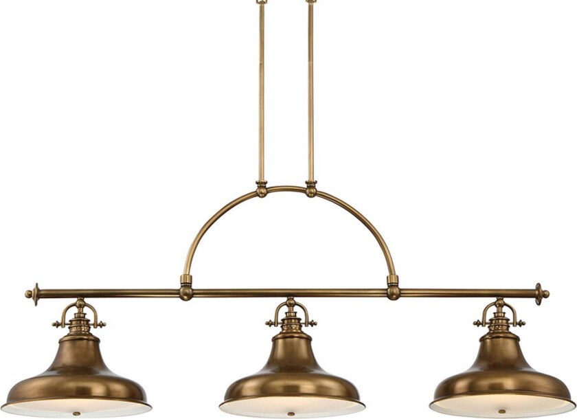 Hengelampe Emery 3 lyskilder messing