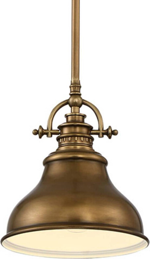 Hengelampe Emery, 1 lyskilde, messing, Ø 20,3 cm