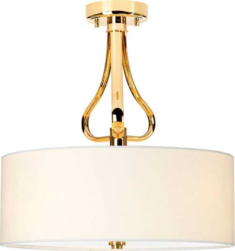 LED-taklampe Falmouth hvit/gull