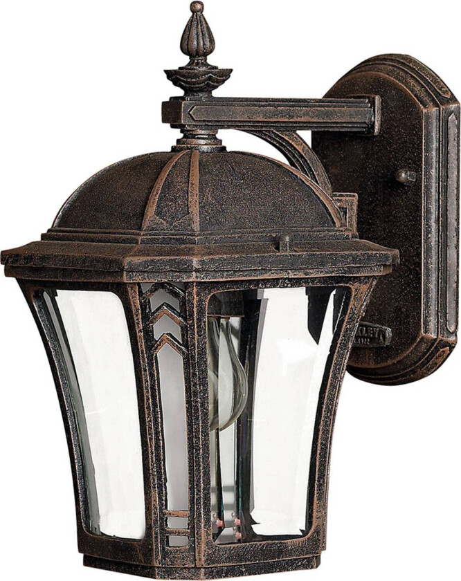 Utendørs vegglampe Wabash S, høyde 26,5 cm