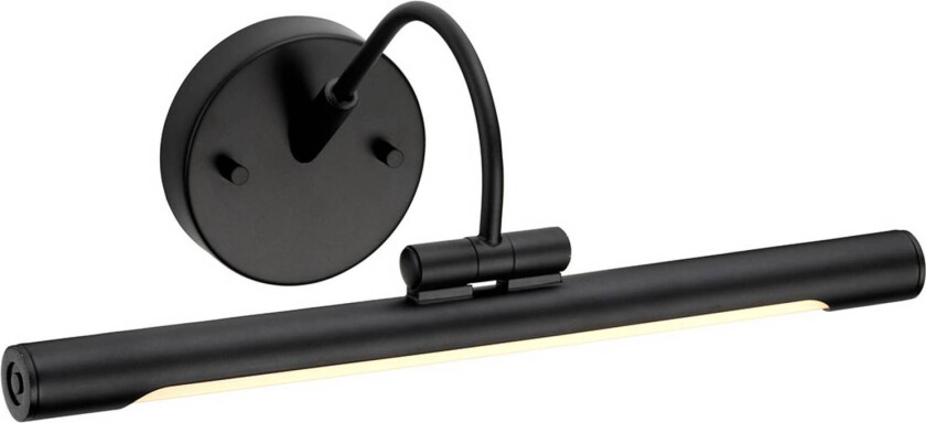 LED-bildelampe Alton i svart, 39 cm