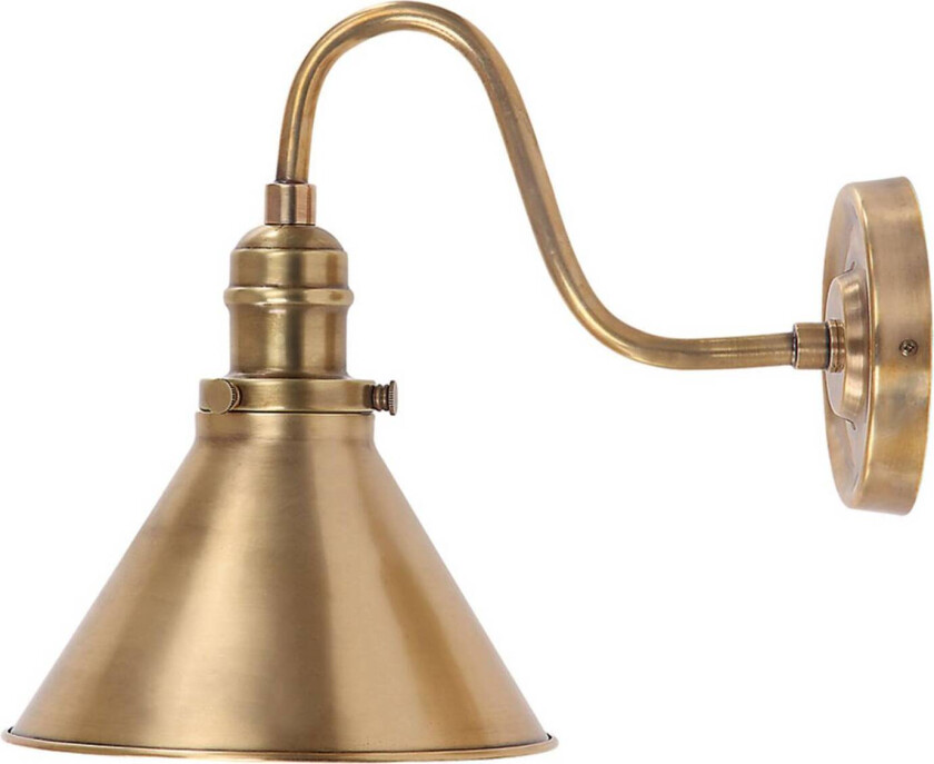 Vegglampe Provence, antikk messing