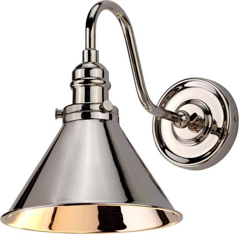 Vegglampe Provence, nikkel polert