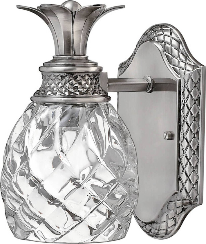 LED-vegglampe Plantation, antikk nikkel