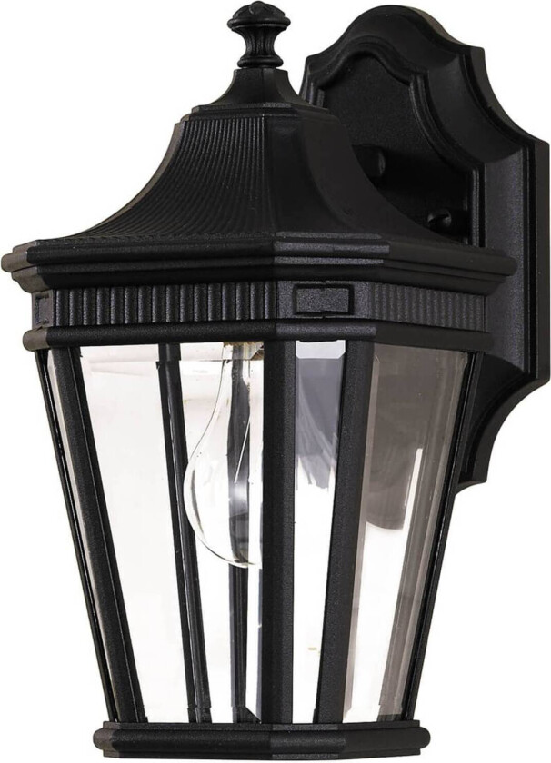 Cotswold Lane utendørs vegglampe svart 29,2 cm