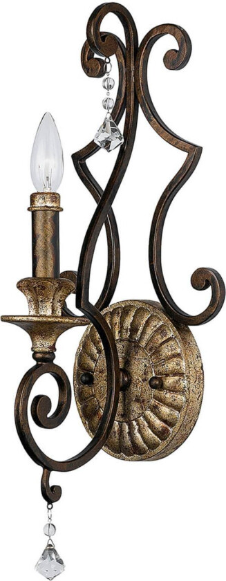 Vegglampe Marquette i antikk stil