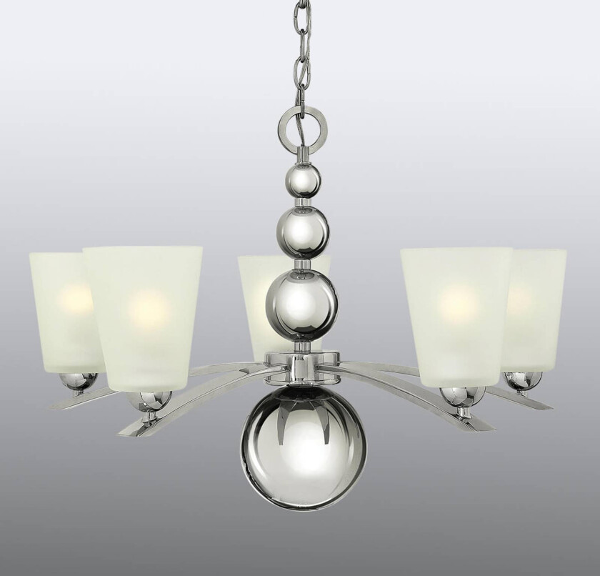 Lysekrone Zelda, 5 lyskilder nikkel