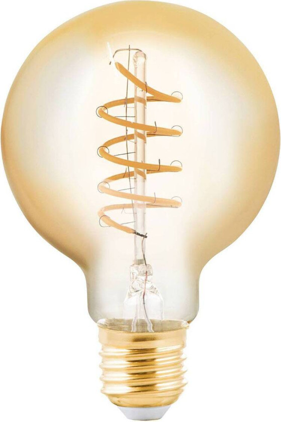 Globepære E27 4W ravfarget Ø 8 cm