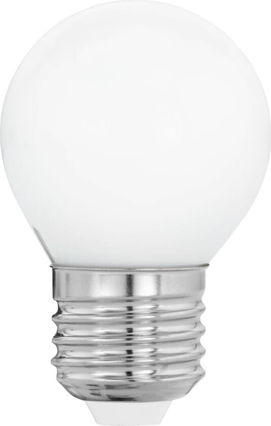 LED-pære E27 G45 4W, varmhvit, opal