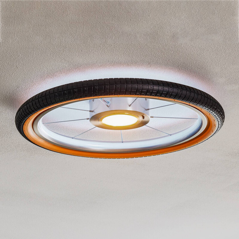 Wheel LED-taklampe, RGB, svart