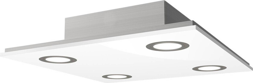 Kvadratisk LED-taklampe Pano, hvit