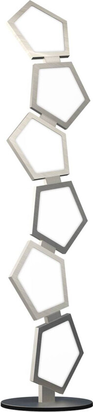 Dimbar LED-gulvlampe Poly med fjernkontroll