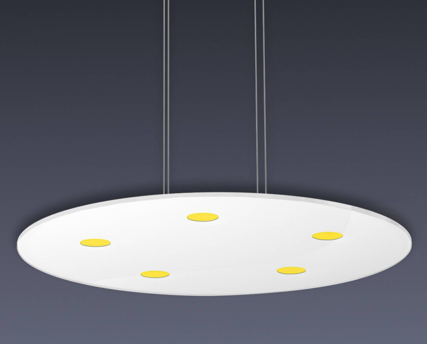 Rund LED-pendellampe Sunia med berøringsdimmer