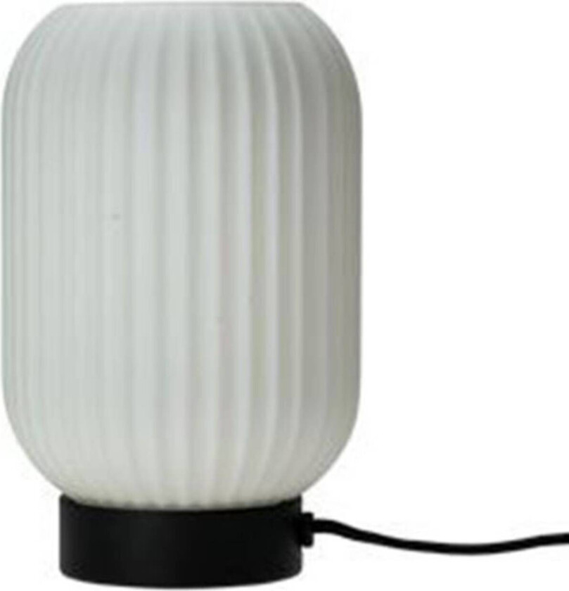 Riflet bordlampe, høyde 23 cm