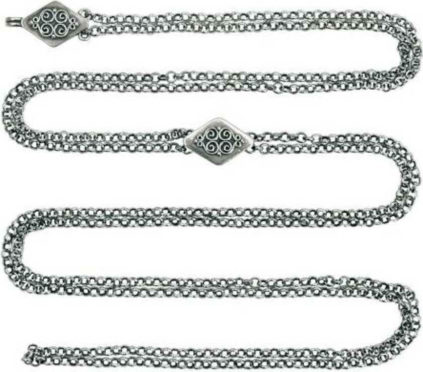 Kjede Beltestakken i 830 oksidert sølv, 88 cm