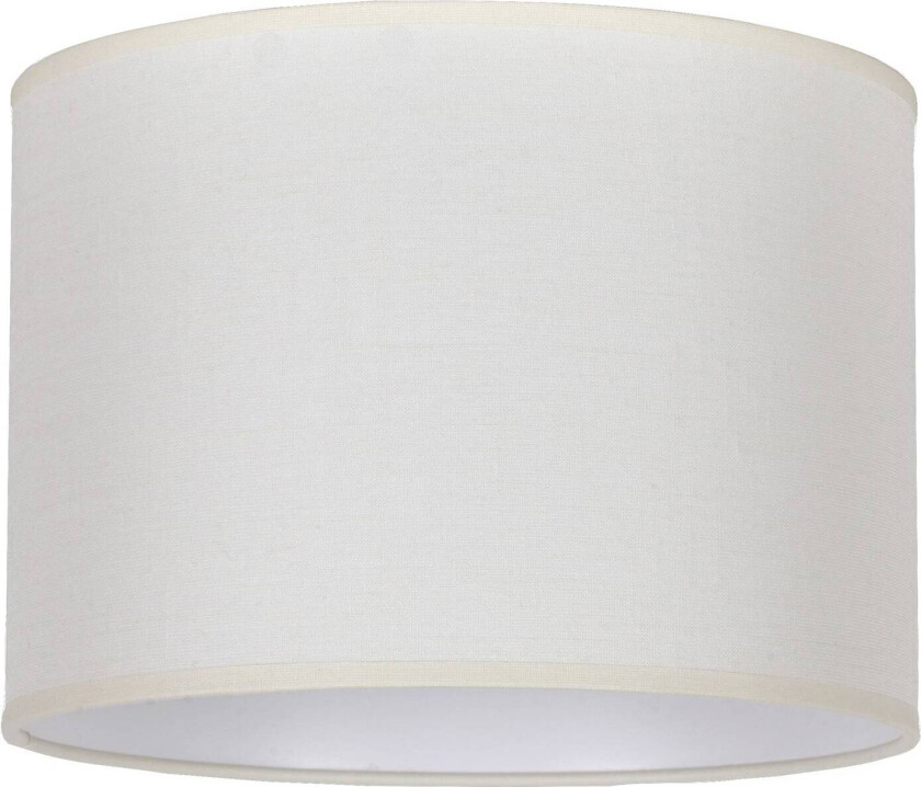 Lampeskjerm Roller ecru bomull Ø 25 cm høyde 18 cm