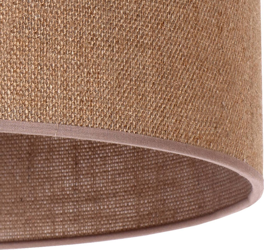 Lampeskjerm Roller, lysebrun, Ø 50cm, høyde 24cm