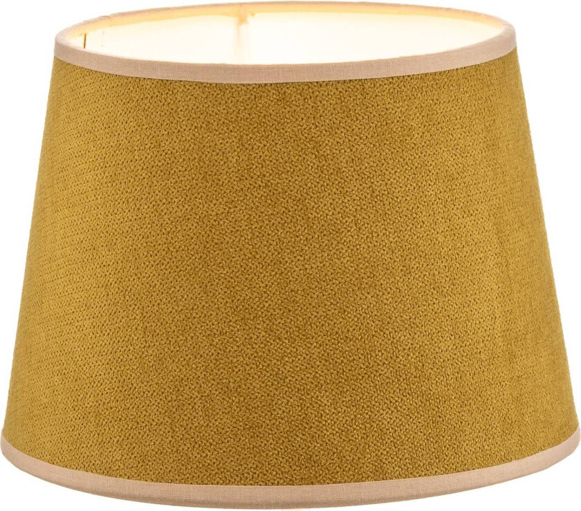 Lampeskjerm Classic S, vevd, sennepsgul